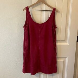 Madewell faded red denim dress